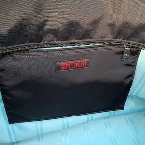 Tumi black travel tote